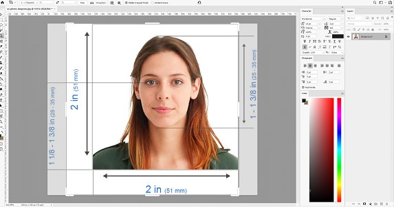 Good example ID photo — neutral expression, full face visible